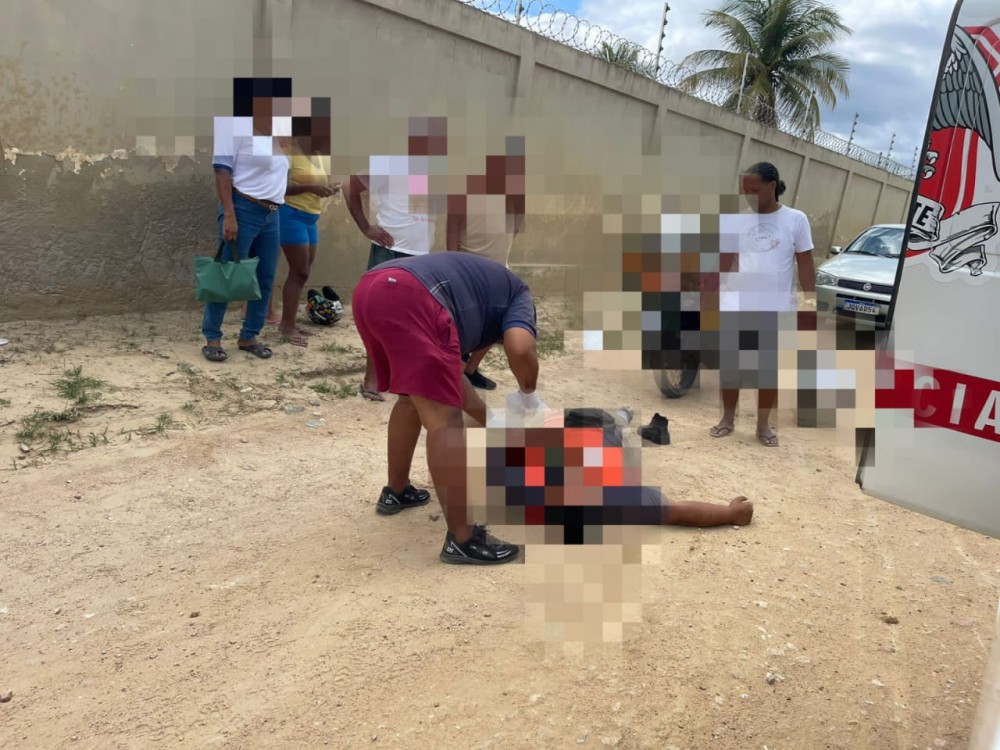 Motociclista fica ferido ao tentar desviar de cobra em Conceição do Coité