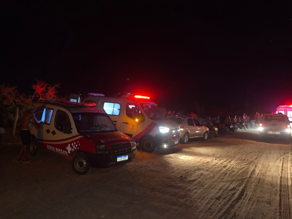 Colisão entre motos deixa quatro feridos na zona rural de Conceição do Coité; uma das vítimas tem suspeita de fratura no crânio