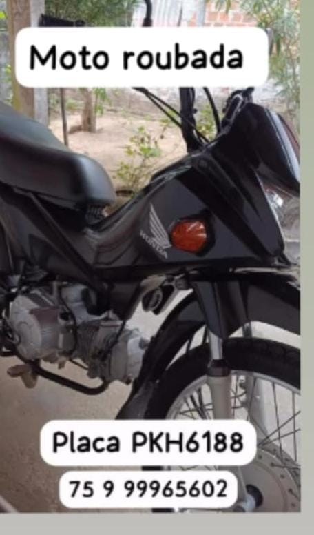 Motocicleta é furtada no Conjunto Mário da Caixa em Conceição do Coité