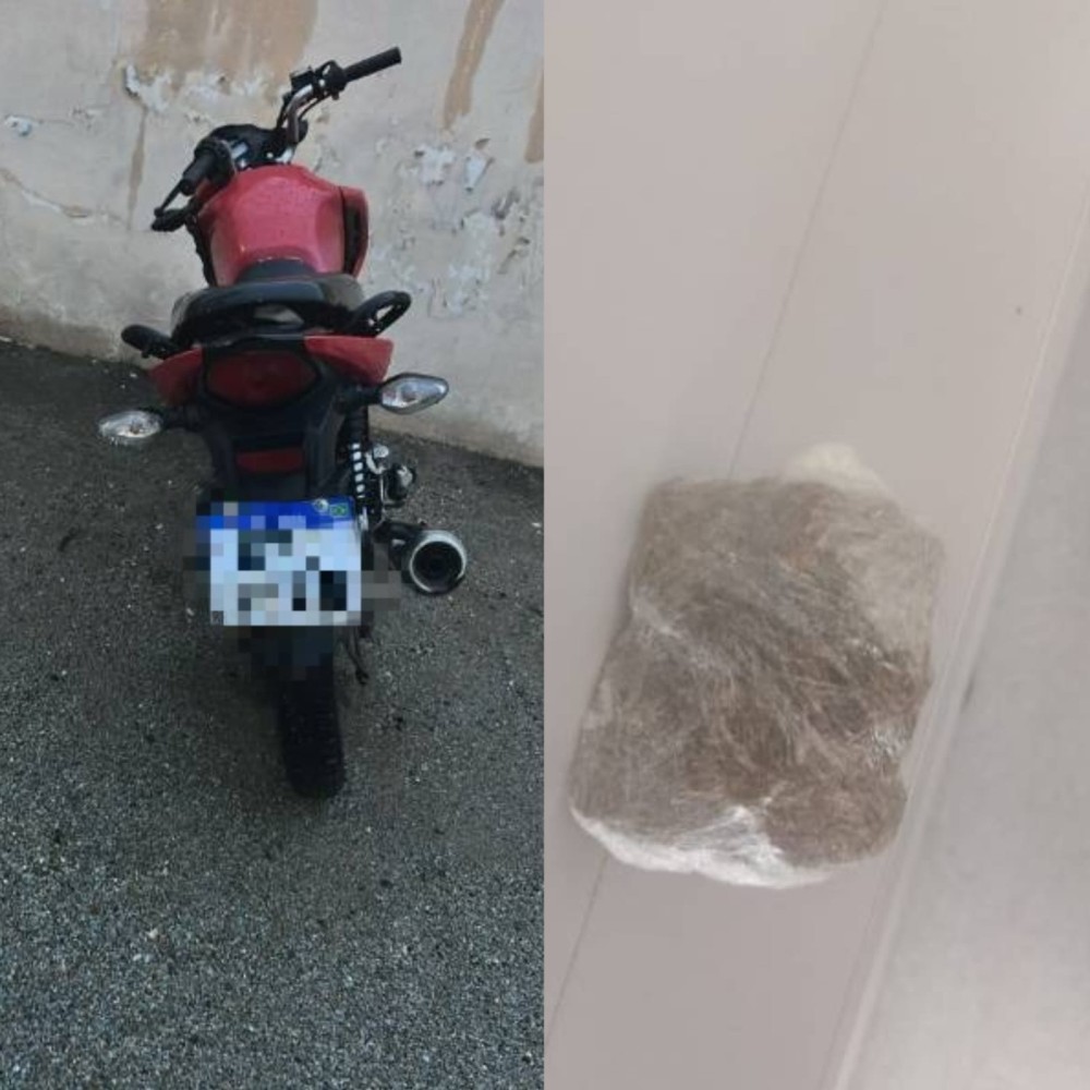 Mulher que portava drogas perde o controle da moto durante abordagem, colide com viatura e deixa policial ferido em Santaluz