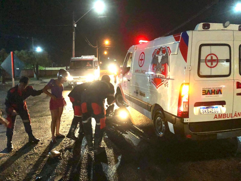 Ciclista fica ferido após cair na BA-409 em Conceição do Coité; outro acidente de moto foi registrado no mesmo local