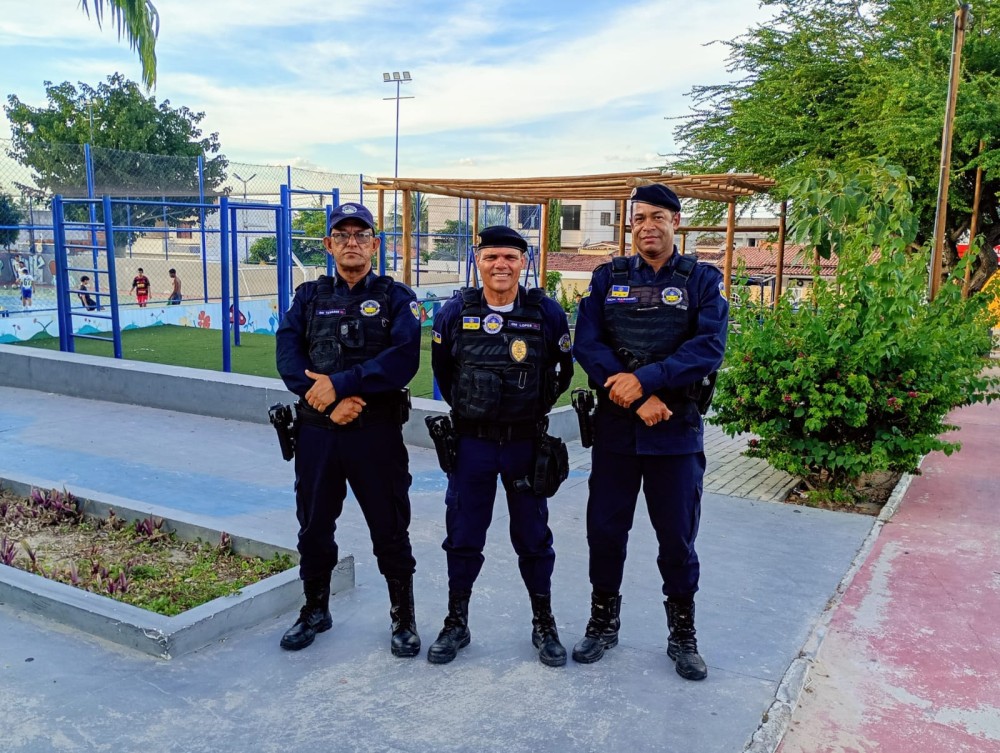 Coité: Guarda Municipal reforça segurança na Praça da Quadra após denúncias de vandalismo