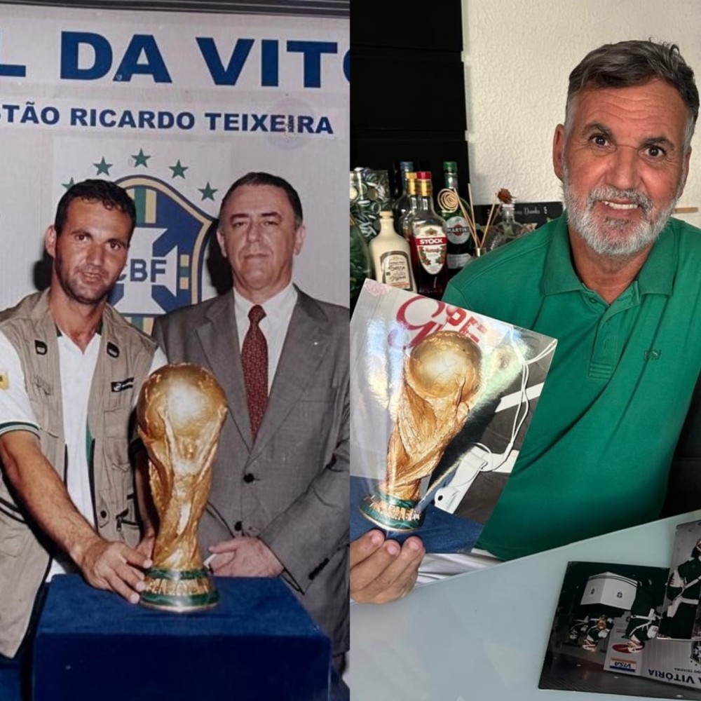 Há quase 24 anos, jornalista de Coité registrava um momento que poucos viveram com a Taça do Penta
