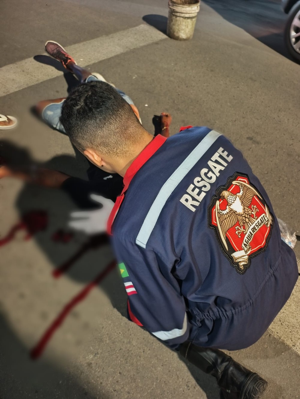 Voluntário do Águia Resgate de Coité atua em resgate de duas vítimas em estado grave após colisão frontal em São Gonçalo dos Campos