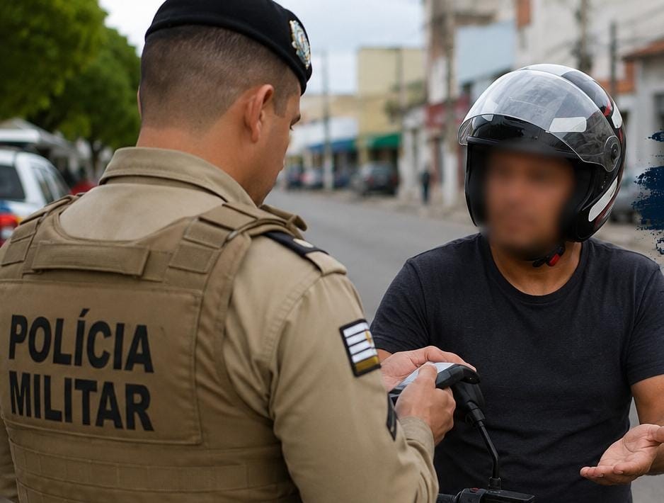 PM retira de circulação moto com chassi suprimido e flagra condutor sem habilitação em Conceição doCoité