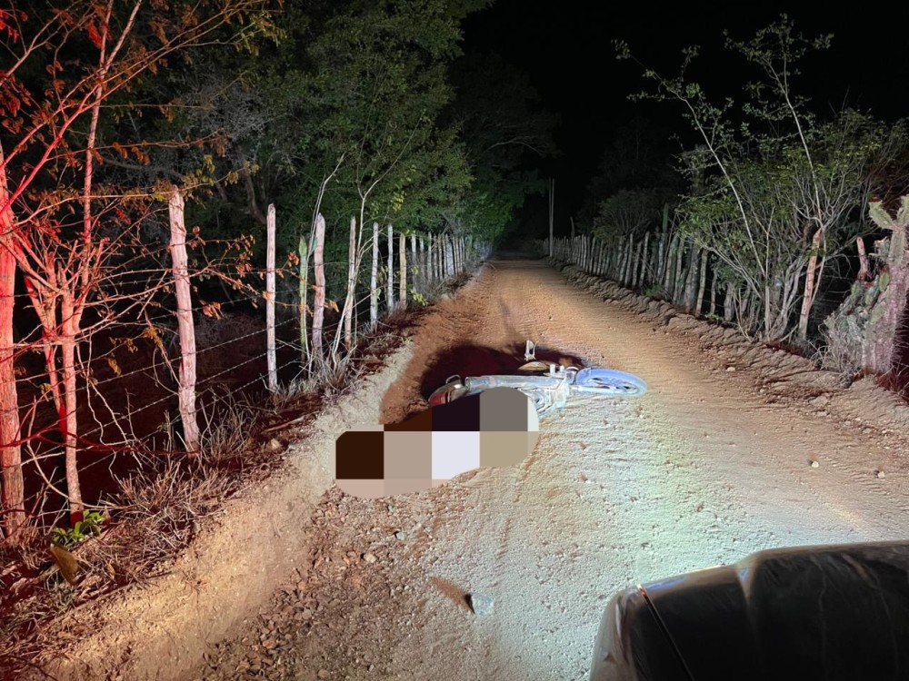 Homem é encontrado desacordado após acidente de moto na zona rural de Conceição do Coité