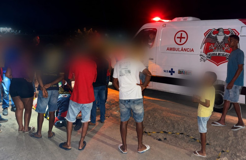 Motociclista fica ferido após perder controle da moto em estrada de acesso à BA-411 em Conceição do Coité