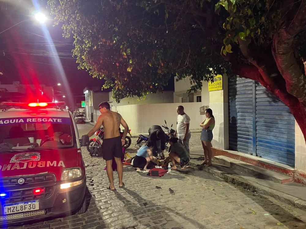 Coité: homem de 31 anos sofre laceração profunda na cabeça após colisão entre duas motos