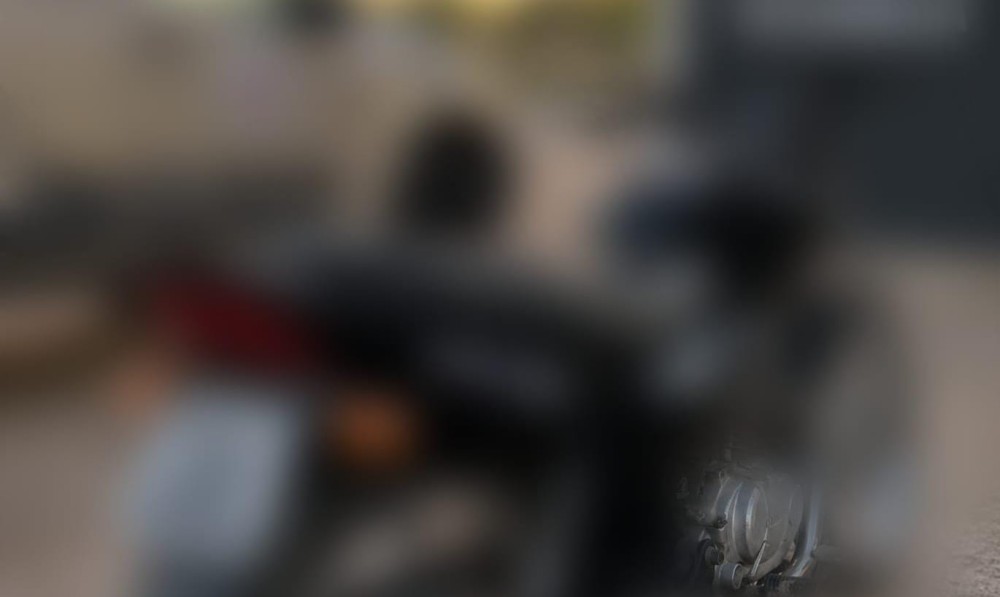 Motocicleta é apreendida durante abordagem policial no distrito de Salgadália em Conceição do Coité