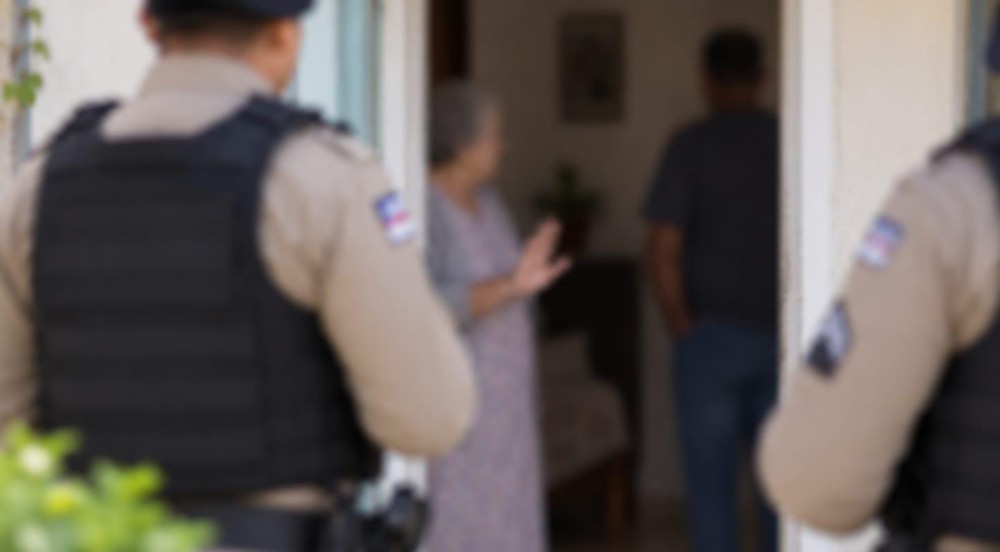 Após denúncia de suposta violência doméstica, idosa que conheceu companheiro há 3 meses diz que não o quer mais, mas volta atrás e pede que PM não o leve em Conceição do Coité