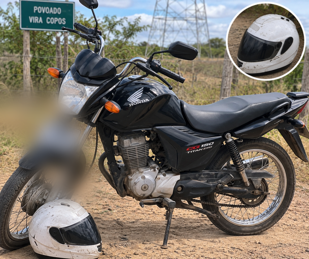 CETO recupera motocicleta furtada abandonada na zona rural de Serrinha