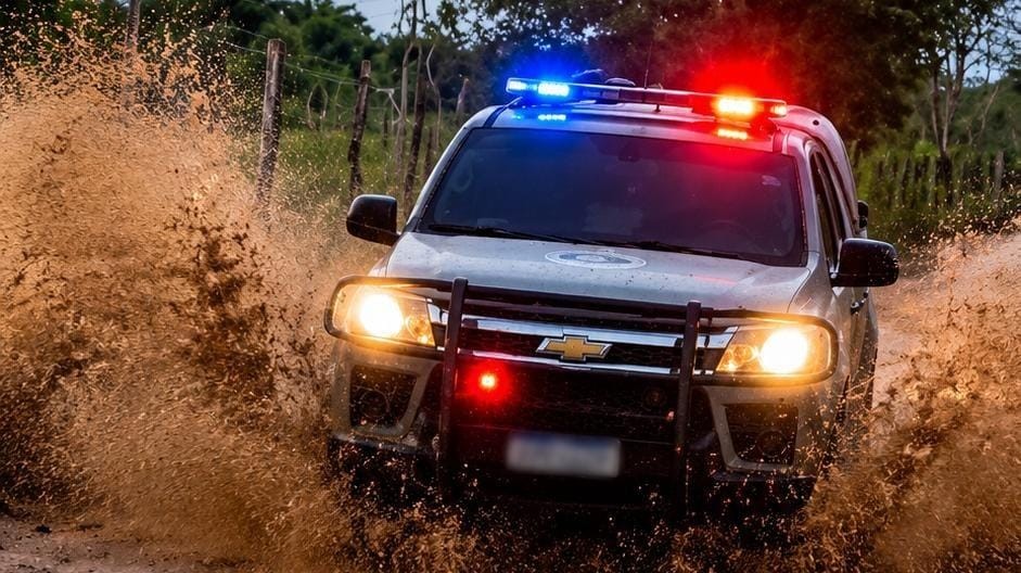Arma e moto são apreendidas após homem fugir da PM por área de difícil acesso em Retirolândia