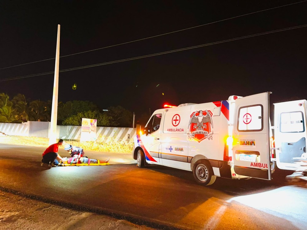Homem sofre queda de moto e fica ferido na BA-120 entre Coité e Retirolândia