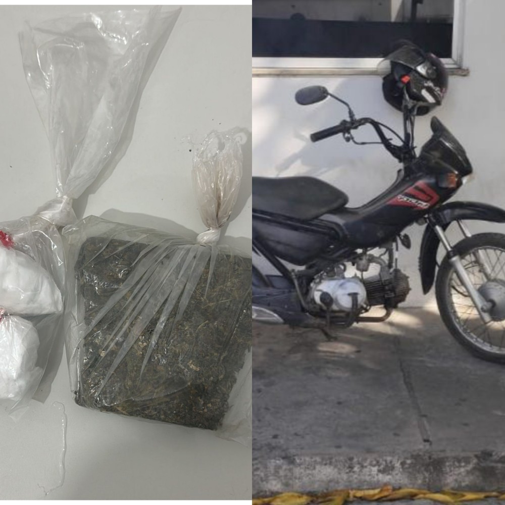Policiais Militares prendem dois suspeitos com drogas no Povoado de Goiabeira em Conceição do Coité