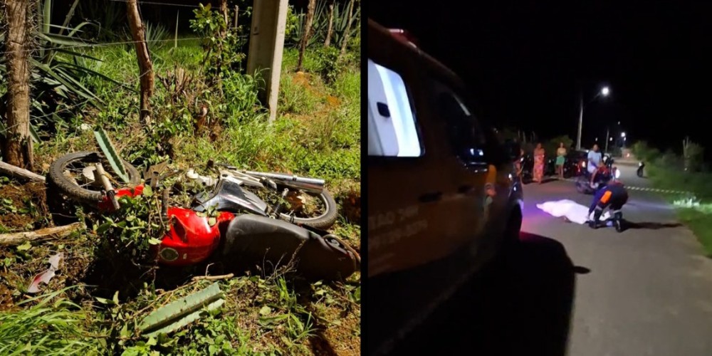 Tragédia: Jovem de 17 anos morre após colidir moto com poste na BA-120 em Conceição do Coité