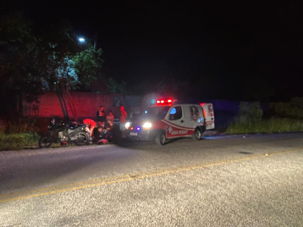 Homem fica ferido após queda de moto na BA 411 (trecho Coité ao distrito de Salgadália)